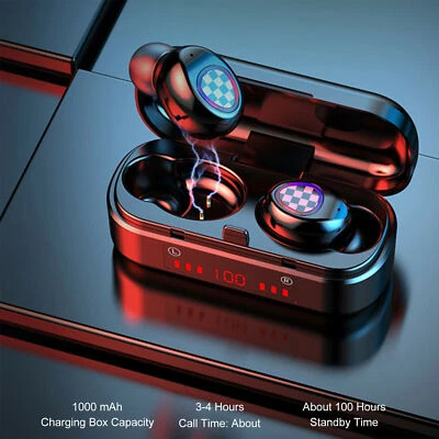 Mini Wireless Headset TWS Earphones Stereo Headphones Earbuds 2021 for Bluetooth - Image 1 of 4