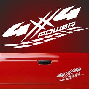 4x4 Aufkleber POWER V8 OFF ROAD 30x15cm 4 x 4 L200 Allrad Sticker Jeep  x5 usa F - Bild 1 von 3