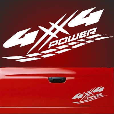4x4 Aufkleber POWER V8 OFF ROAD 30x15cm 4 x 4 L200 Allrad Sticker Jeep  x5 usa F - Bild 1 von 3