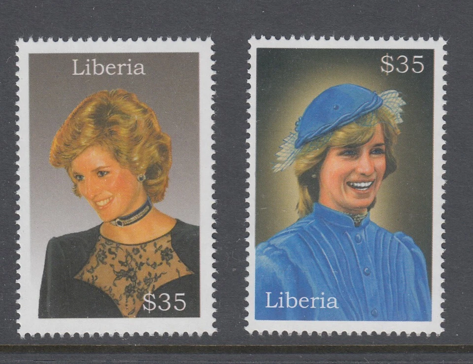 Liberia # 4789-90 MNH 2003 Princesa Diana 2013 CV $7 Foto 1 de 1