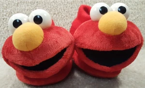 2011 Sesame Street Tickle Me Elmo Slippers Young Child Size 5-6  Good Condition - Picture 1 of 12