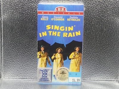 Singin' In The Rain VHS New Factory Sealed 1951/1999 M205273 Stickers Watermarks - Image 1 of 4