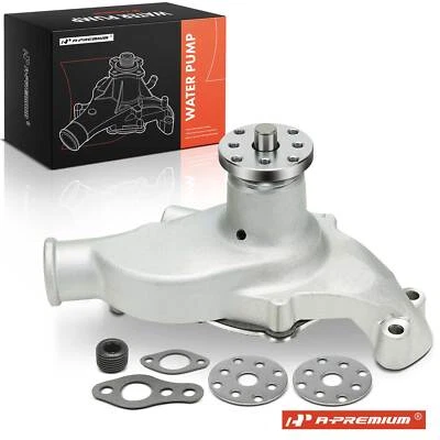 A-Premium Satin Aluminum High Volume Short Water Pump w/ Gasket for Chevy Impala - Image 1 of 4