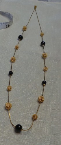 VETEMENTS Collana moda nera e oro