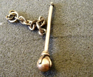 Antique Victorian Rose Gold Filled  unusual  watch  T bar Ball and Claw - Picture 1 of 3