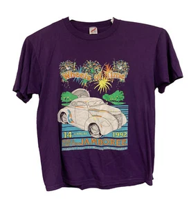 Vintage Jerzees Wheels Of Time 1992 Rod & Custom Jamboree Macungie PA Shirt XL - Picture 1 of 6