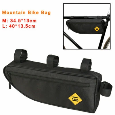Mountain Bike Bag Battery Large Storage Triangle Tube Hanging Frame Pack Pouch - Image 1 of 4
