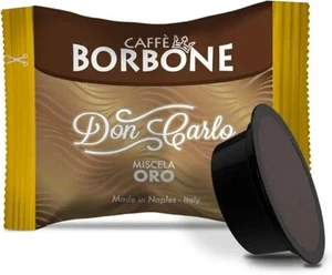 600 CAPSULE COMPATIBILI A MODO MIO CAFFE' BORBONE DON CARLO MISCELA ORO - Foto 1 di 1