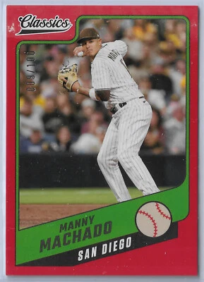 2022 Panini Chronicles Classics Red Manny Machado /100  - Image 1 of 2