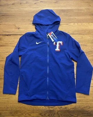 Nike Texas Rangers Authentic Collection Dugout Full-Zip Fleece Jacket Mens Sz M - Image 1 of 4