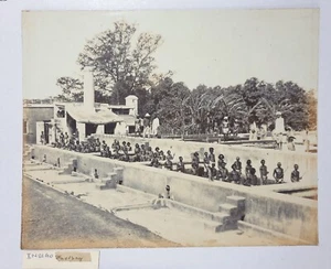 Foto India TRIBUS DE FÁBRICA ÍNDIGO Y OFICIAL BRITÁNICO 9,50 pulgadas x 7,50 pulgadas - Imagen 1 de 4