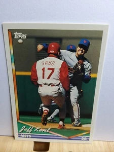 JEFF KENT🏆Topps 1994 METS #424 MLB Baseball Card 🏆 FREE POST - Picture 1 of 2
