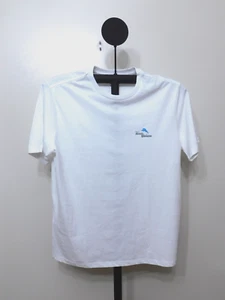 Camiseta Tommy Bahama Blanca Aplicación del Césped Cuello Redondo Algodón - Talla L - Imagen 1 de 2