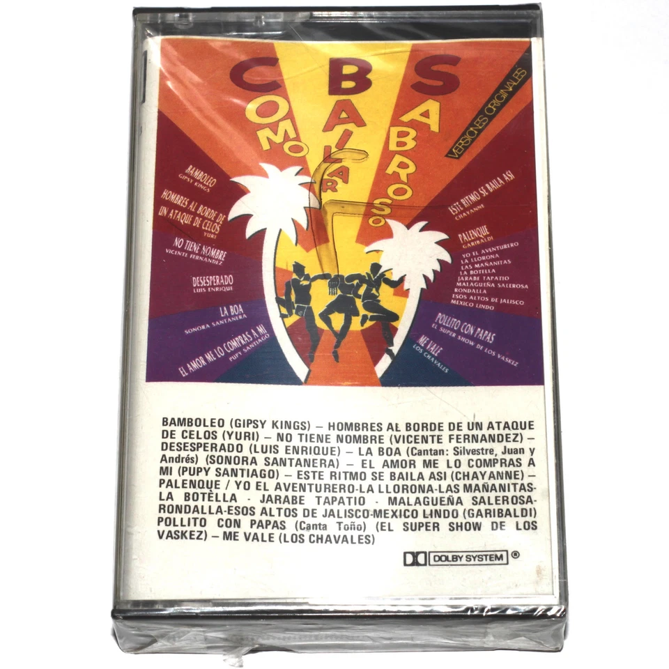 Como Bailar Sabroso Versiones Originales (Cassette Tape Mexico 1989) NEW SEALED - Imagem 1 de 4