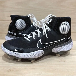 NEW! Nike Alpha Huarache Elite 3 Mid Metal Baseball Cleats Black CK0745-011 7 8 - Picture 1 of 8