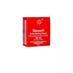 Bausch 0,008" (200 Mikrometer) rote Gelenkpapierstreifen, 300 Streifen BK02 - Bild 1 von 1