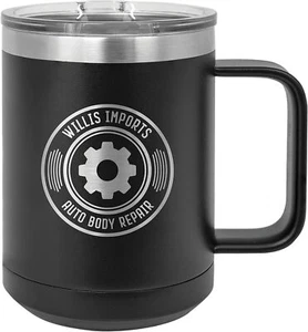 Custom Sip in Style 15 oz. Vacuum Insulated Mug with Slider Lid - Picture 1 of 40