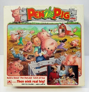 Vintage Pen The Pig Board Game 1990 Golden Kids Build A Fence *No Instructions - Picture 1 of 9