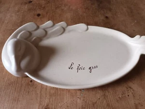 Französische Le Foie Gras Porzellan Servierplatte (B3) - Bild 1 von 8