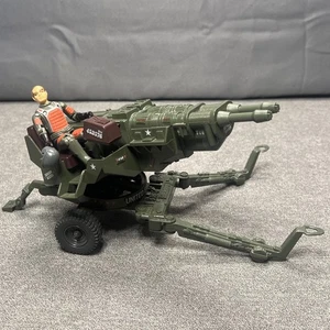 Vintage 1982 G.I. Joe HAL schweres Artillerie Laserfahrzeug und Grand Slam gerader Arm - Bild 1 von 12