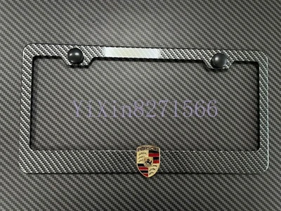 3D Carrera Cayenne 911 Panamera (metals Carbon Fiber Style) License Plate Frame - Image 1 of 3