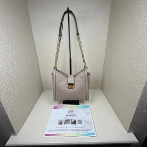 Michael Kors Whitney Schultertasche poliertes Leder Kette mit Echtheitszertifikat - hellbraun - Bild 1 von 14