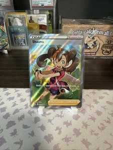 Tarjeta Pokémon Shauna 263/264 Fusion Strike casi nueva arte completo ultra rara - Imagen 1 de 2