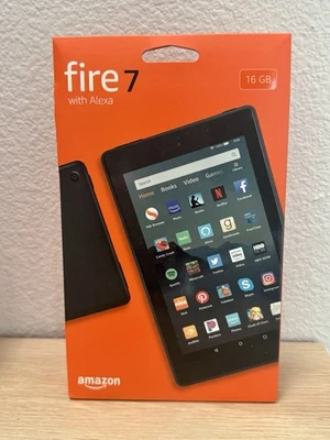 Amazon Fire 7 Tablet 16GB 9th Generation With Alexa 7" BLACK - NEW SEALED - Image 1 of 2