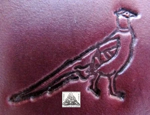 Discontinued Midas Detailed Flying Pheasant Bird 1" Leather Stamp 8289 - Picture 1 of 3