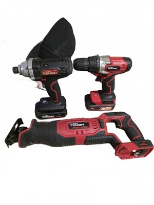 Juego de herramientas eléctricas inalámbricas de litio Hyper Tough 20V Max con taladro y recíproco Foto 1 de 4