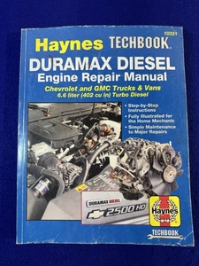 Manual de reparación del motor diésel Haynes Techbook Duramax 2001-2012 Chevy GM 6.6 10331 - Imagen 1 de 4