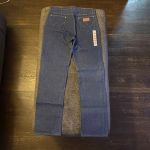 Vintage 90er Wrangler Cowboy Schnitt ProRodeo 13MWZ Deadstock Hergestellt in den USA Jeans Neu ohne Etikett 34x34 - Bild 1 von 18