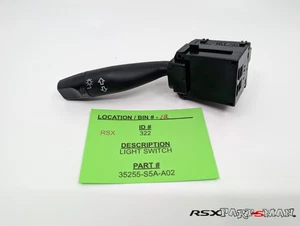 ACURA RSX Honda 35255-S5A-A02 LIGHT Switch Assembly, Lighting & Turn Signal - Picture 1 of 7