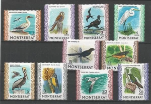 Montserrat SG 242-251 Sc 231-240 Birds mint short set to 50c CV £20 MNH/VG - Picture 1 of 1