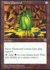 MTG magic cards 2x x2 Light Play, English Moss Diamond Mirage