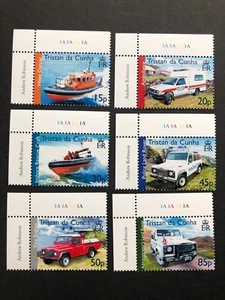 Tristan Da Cunha 2007 Vehículos Locales Placa Marginal Set MNH VF Sg872-877 Envío y devolución gratuitos - Imagen 1 de 1