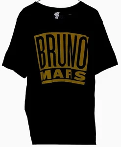 Bruno Mars Mens T-Shirt Size XL Black Short Sleeve 24K Magic World Tour Music - Picture 1 of 2
