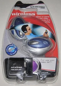 Auriculares inalámbricos azules (Nintendo Game Boy Advance / SP) con radio FM. ¡¡NUEVO!! - Imagen 1 de 2
