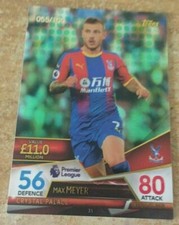 Match Attax Ultimate Max Meyer green parallel card 55/100 Rare