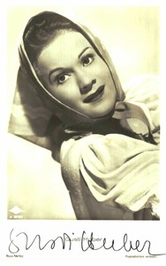 Gusti Huber Original Signature On Ross Card No. 8916 G