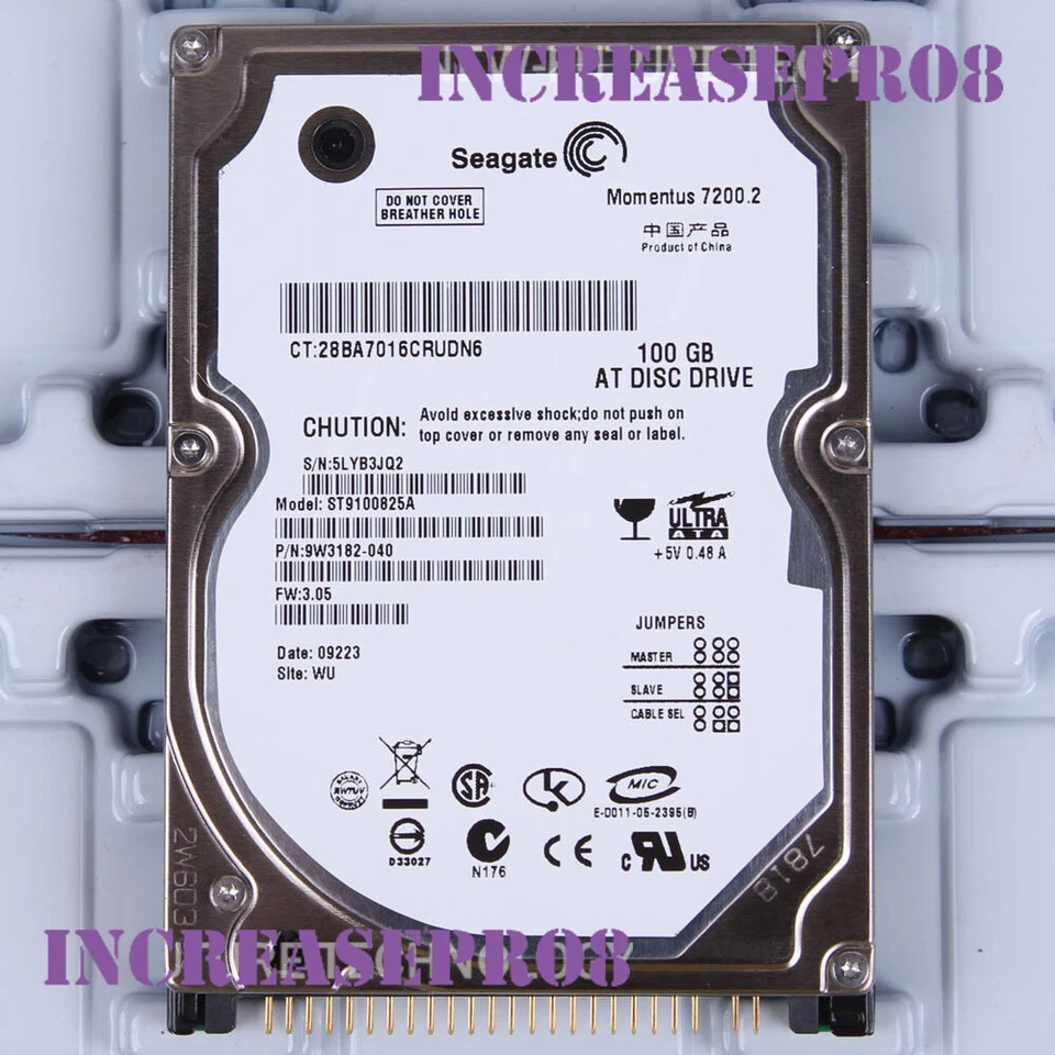 For Seagate ST9100825A 100GB 4200 RPM IDE 8MB 2.5" Laptop HDD Hard Disk Drive - Image 1 of 2