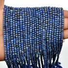 Rare Lapis Lazuli Gemstone Beads Faceted Rondelle Shape 13 Inch Strand 3MM Gifts