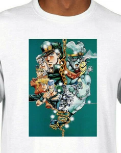 T-shirt JoJo's Bizarre Adventure anime manga grafica maglietta retrò abbigliamento unisex - Foto 1 di 5