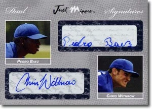 2008 Pedro Baez * Chris Withrow * Autograph Rookie SILVER Auto #/25 - Picture 1 of 1