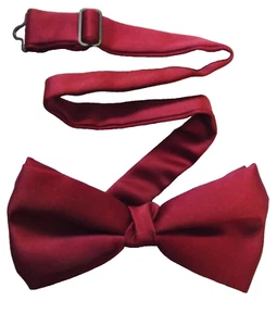 Bow Tie MENS Dickie Bowtie Retro Adjustable RED WINE Vintage - Picture 1 of 2