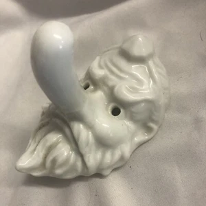 Japanese Tengu Porcelain Long Nose Face Mask Clothes / Coat Hanger - Picture 1 of 4