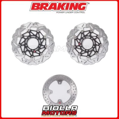 KIT DISCHI FRENO BRAKING KAWASAKI VERSYS ABS TOURER PLUS 1000 2020 - ANTERIORE + Foto 1 de 4