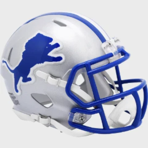 Detroit Lions 1983 to 2002 Riddell Mini Speed Throwback Helmet - NFL Cover