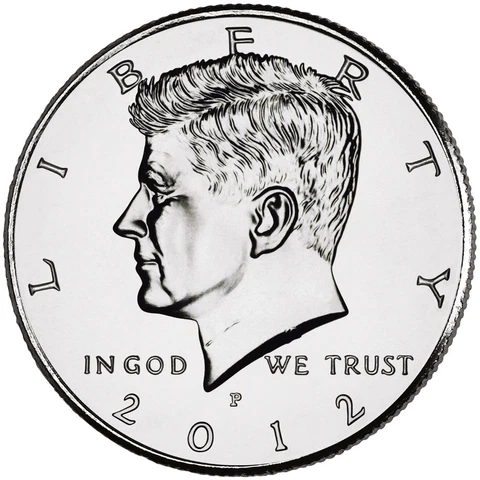 2012 P&D JOHN F. KENNEDY HALF DOLLAR /(2 Coin Set UNCIRCULATED) FROM MINT ROLLS Cover