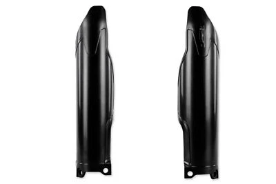 UFO Black Lower Fork Guards 09-26 KLX, KX250F, KX450F - Imagem 1 de 2